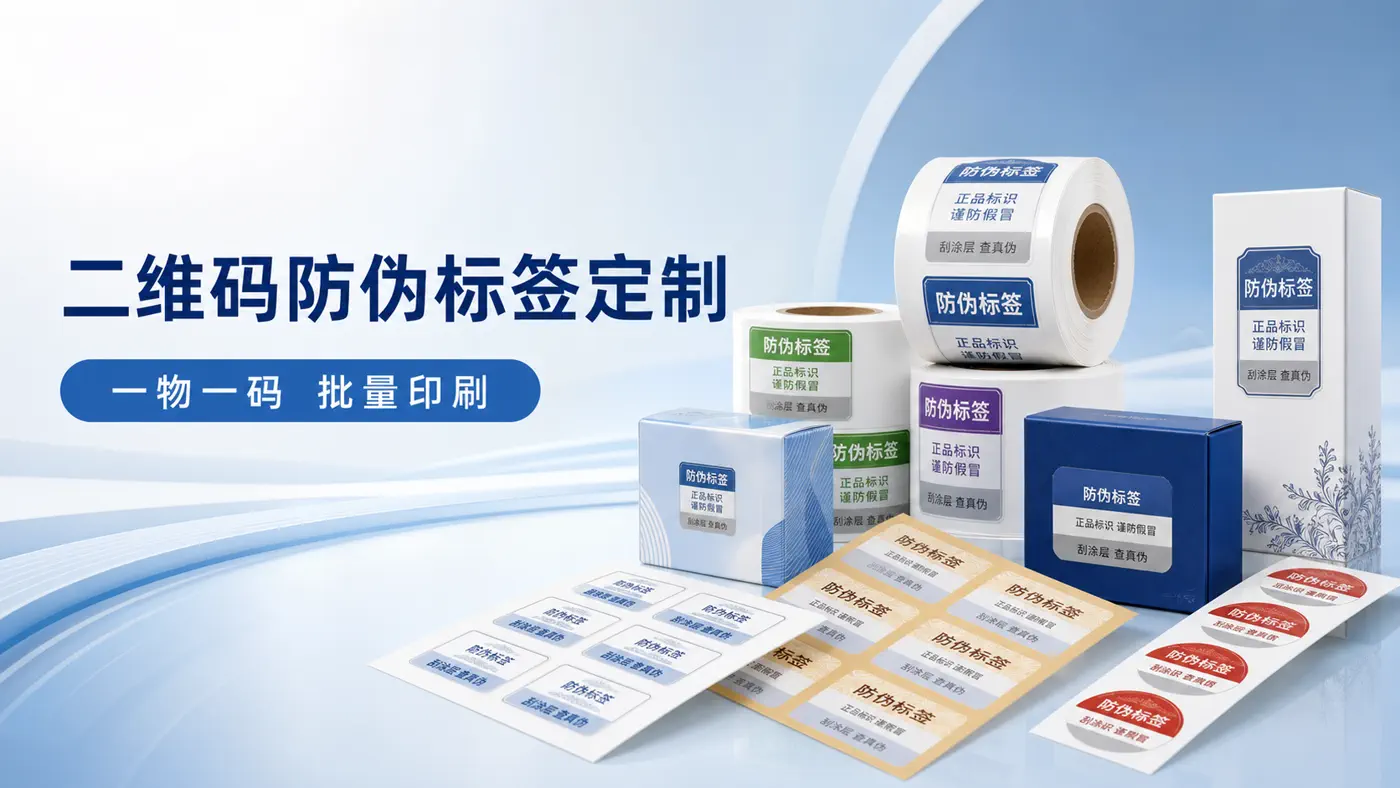 二维码防伪标签定制横幅图