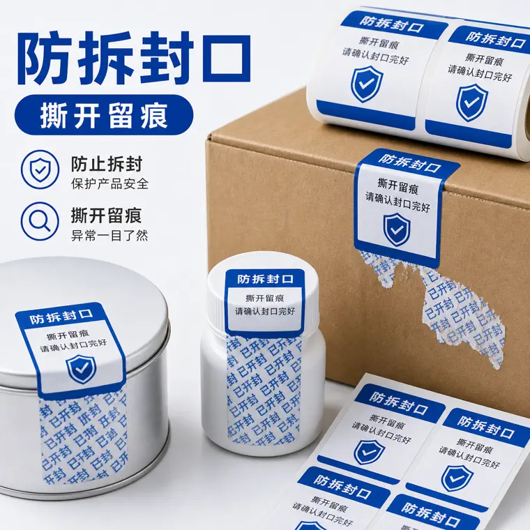 防拆封口标签产品图